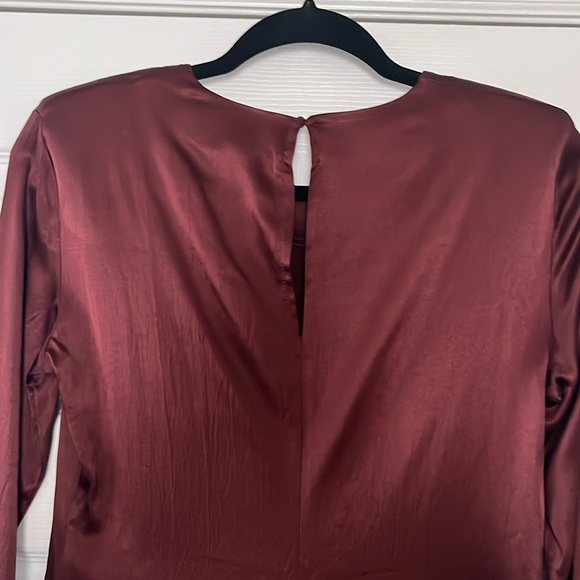 ZARA NWT Cocktail Dress with Long Sleeves / Shoulder Pads - Picture 4 of 5